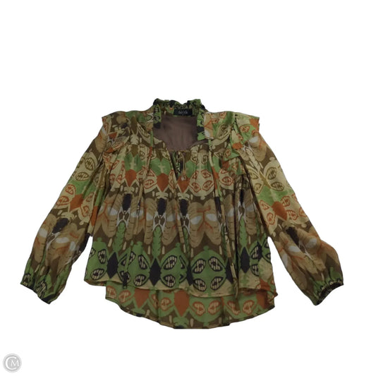 Top Long Sleeve By Fabrik In Multi-colored, Size: S