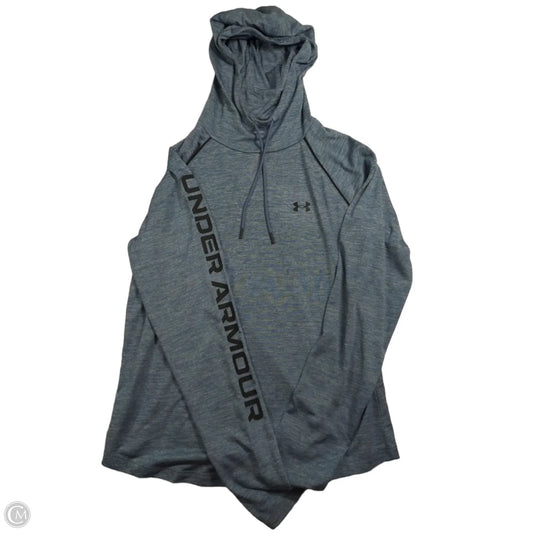 Top Long Sleeve By Under Armour In Blue, Size: L
