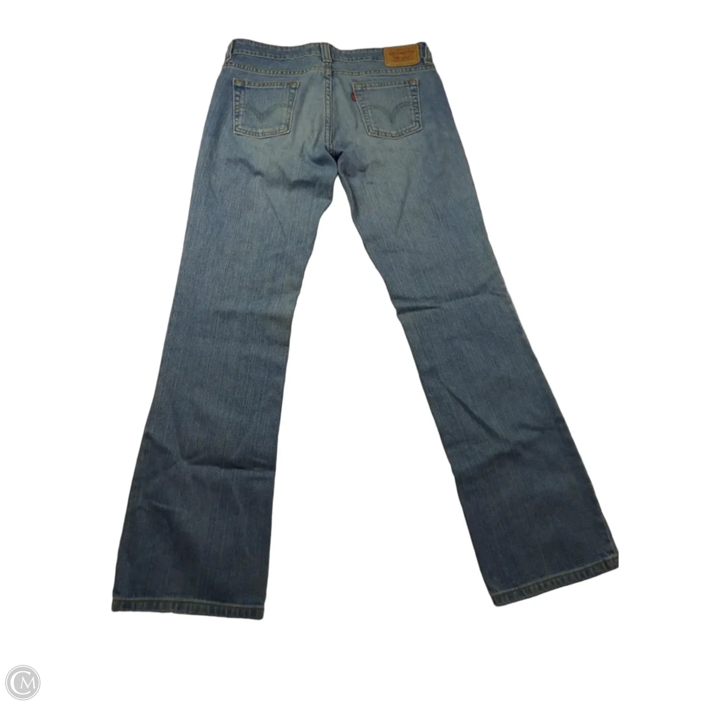 Jeans Boot Cut By Levis In Blue Denim, Size: 8