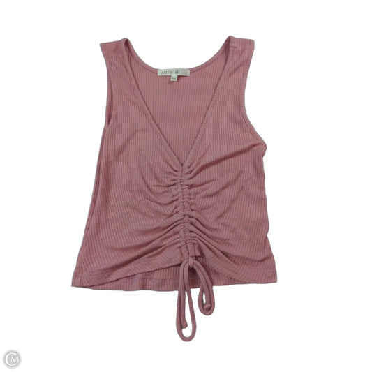 Top Sleeveless By Antistar In Pink, Size: Xs