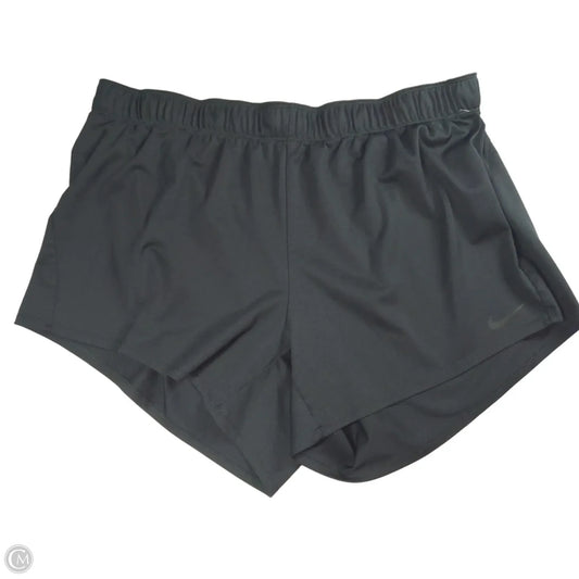 Athletic Shorts By Nike In Black & Yellow, Size: 2x