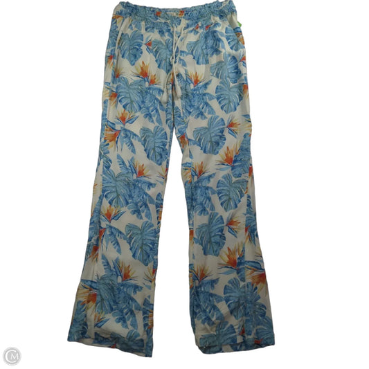 Pants Linen By Roxy In Tropical Print, Size: Xl