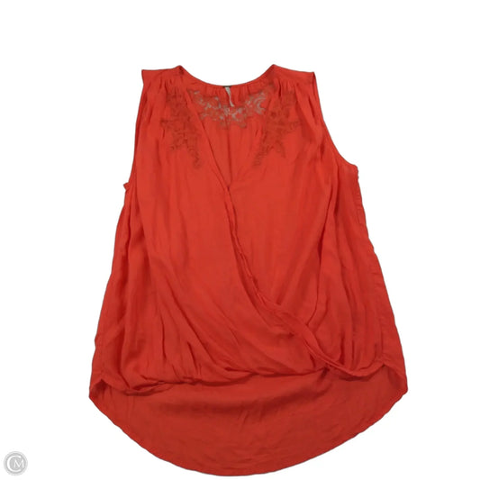 Top Sleeveless By Free People In Coral, Size: 0