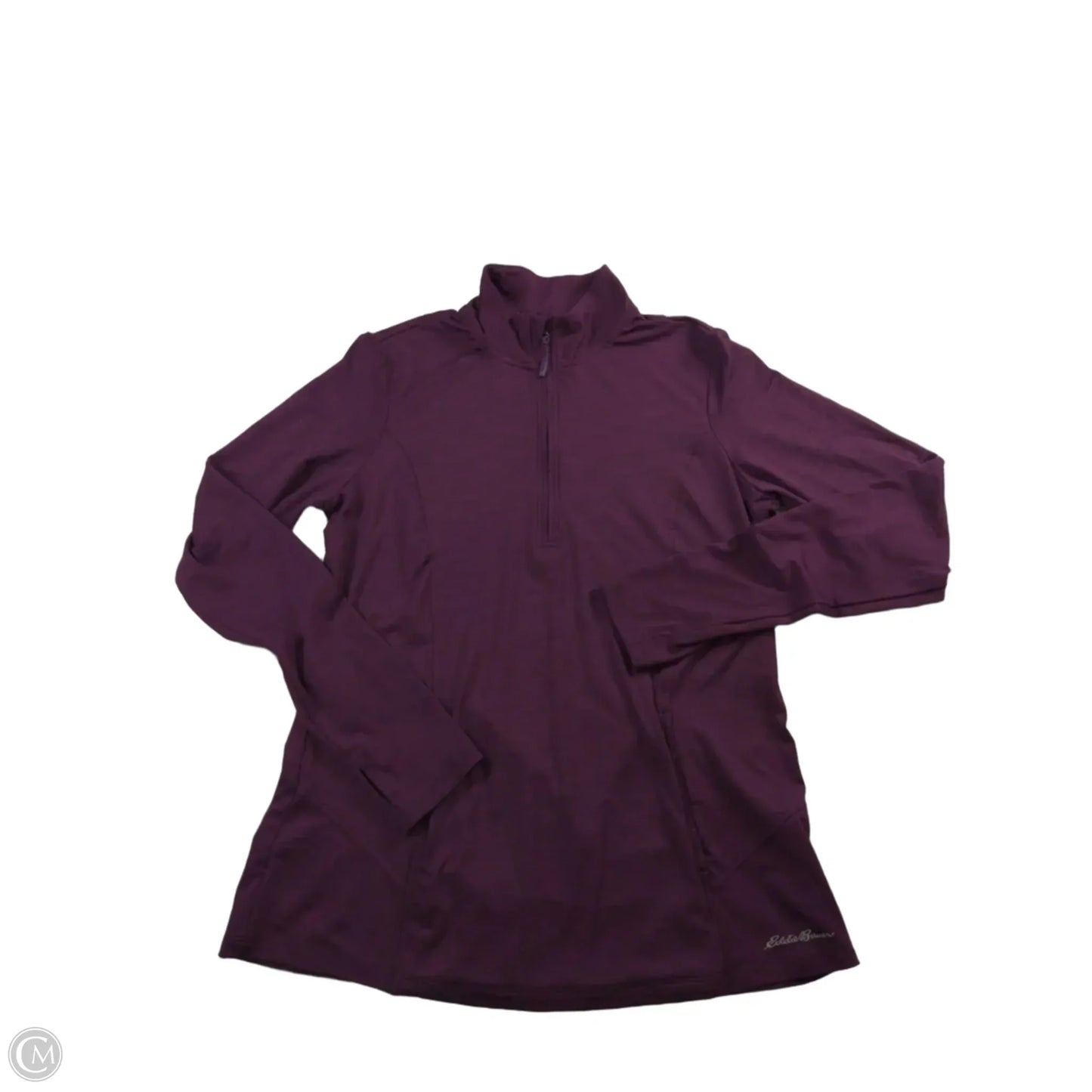 Athletic Jacket By Eddie Bauer In Purple, Size: L