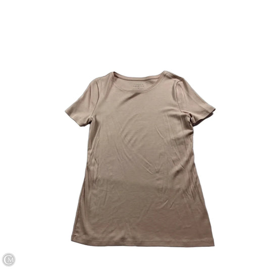 Top Short Sleeve Basic By Talbots In Pink, Size: Xs