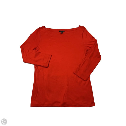 Top Long Sleeve Basic By Talbots In Red, Size: Xs