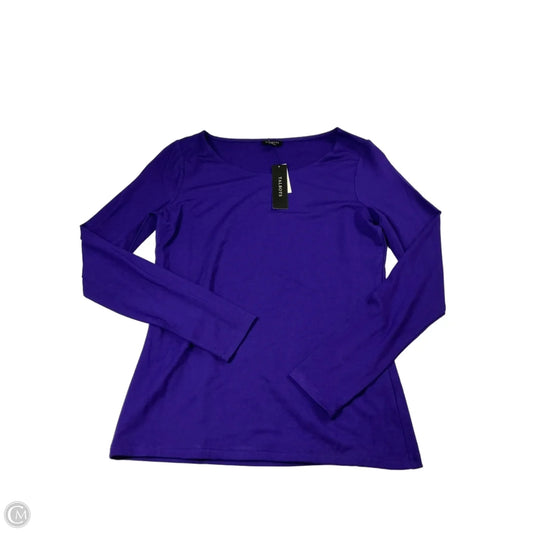 Top Long Sleeve Basic By Talbots In Purple, Size: Xs