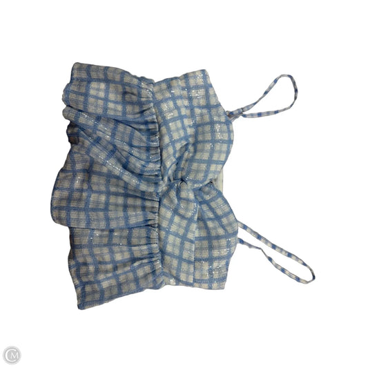 Top Sleeveless By English Factory In Blue & White, Size: Xs