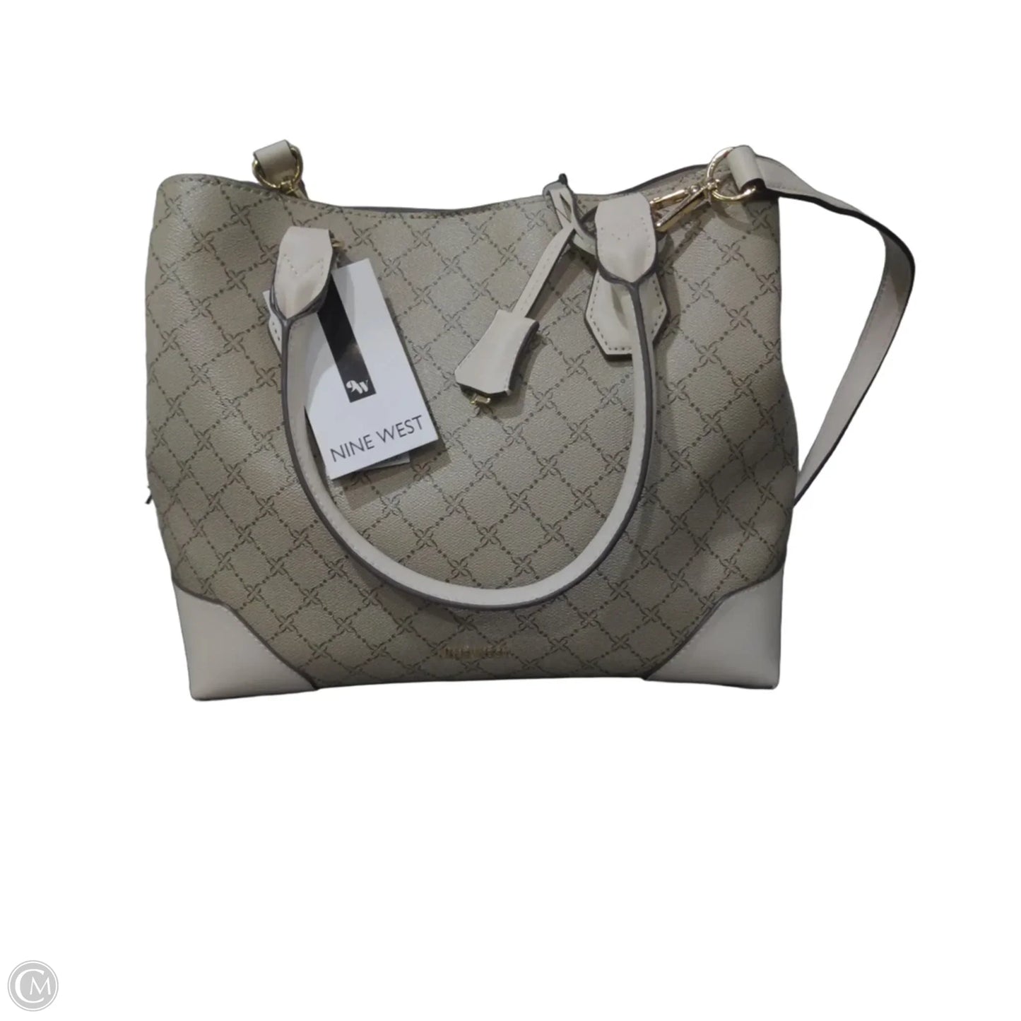 Handbag Leather By Nine West, Size: Large