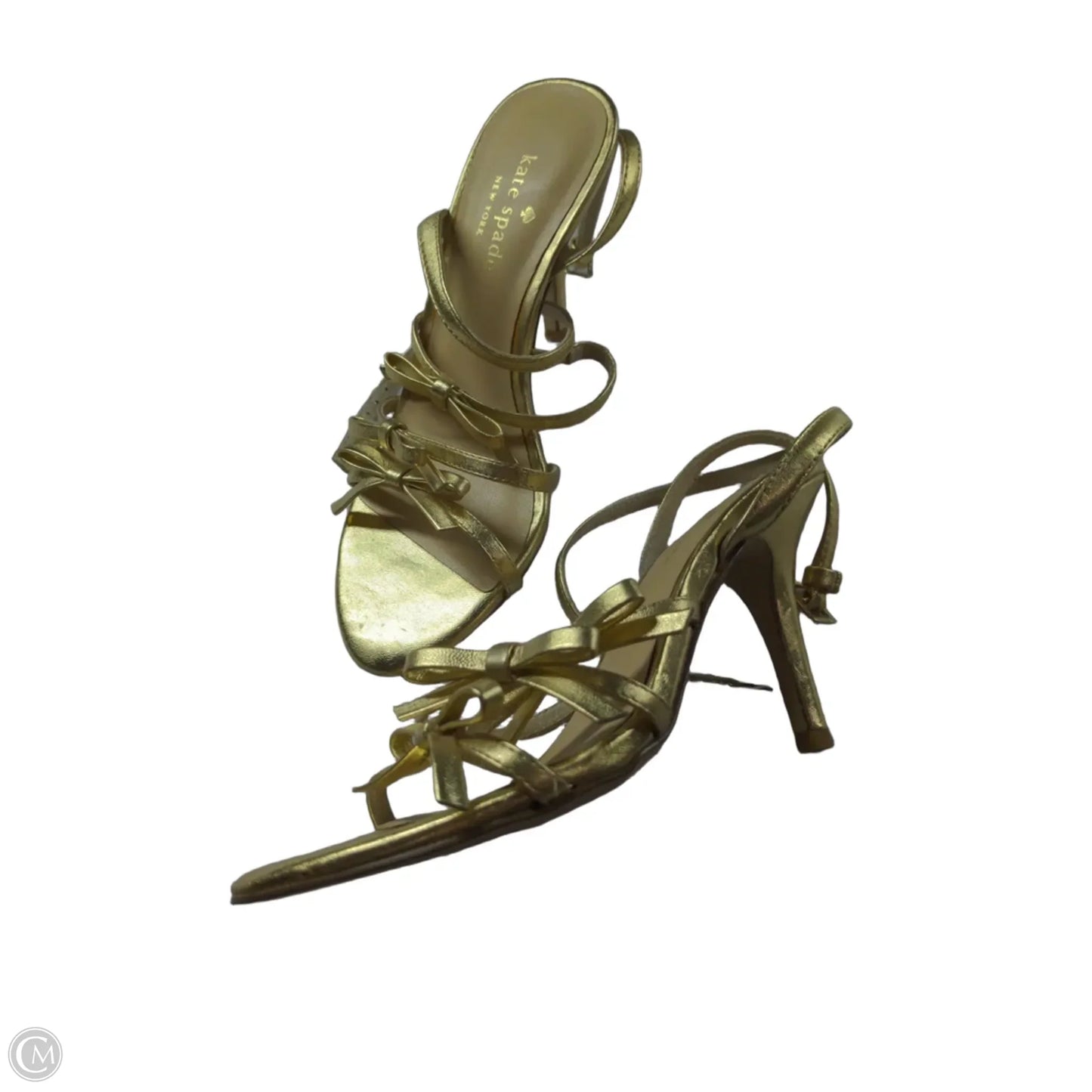 Shoes Designer By Kate Spade In Gold, Size: 6