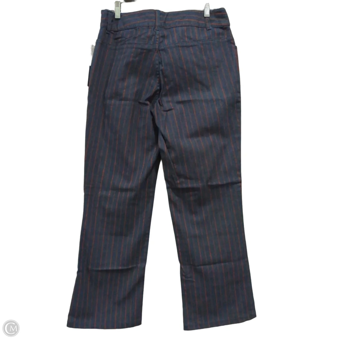Jeans Wide Leg By Bill Blass In Striped Pattern, Size: 10