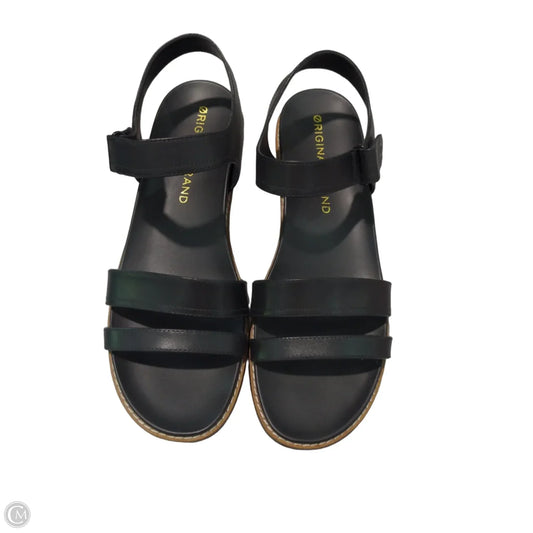 Sandals Heels Platform By Clothes Mentor In Black, Size: 9