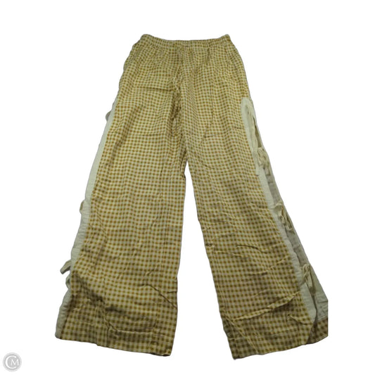 Pants Lounge By Avec Les Filles In White & Yellow, Size: Xs