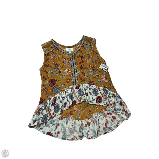 Top Sleeveless By Myra In Yellow, Size: M