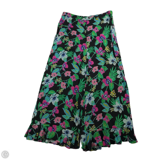 Pants Wide Leg By Versona In Floral Print, Size: L