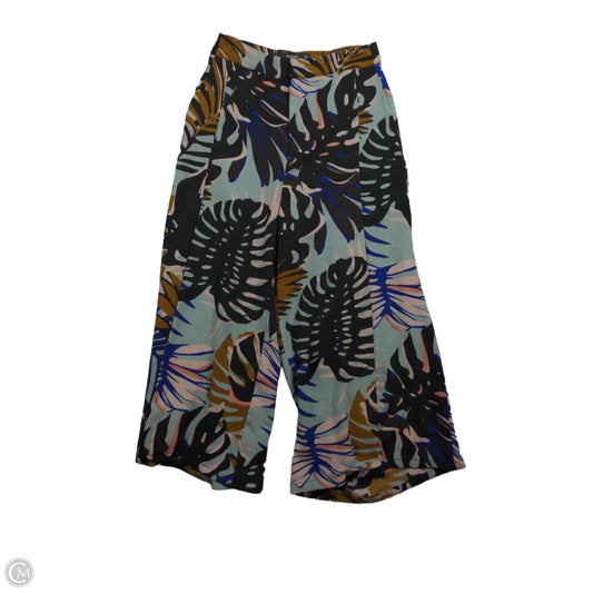 Pants Cropped By Mango In Tropical Print, Size: 2