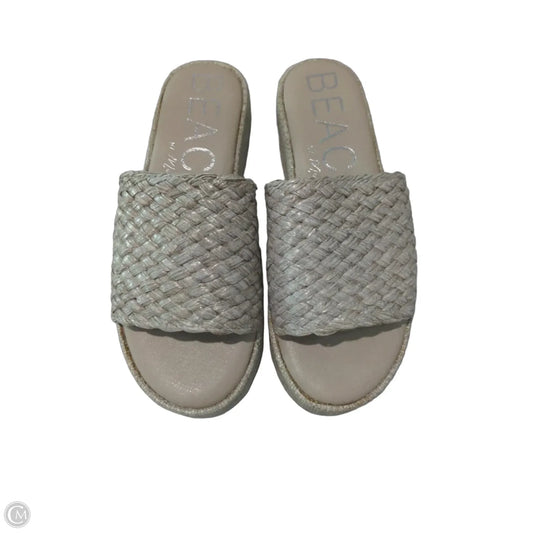 Sandals Heels Platform By Matisse In Grey, Size: 9