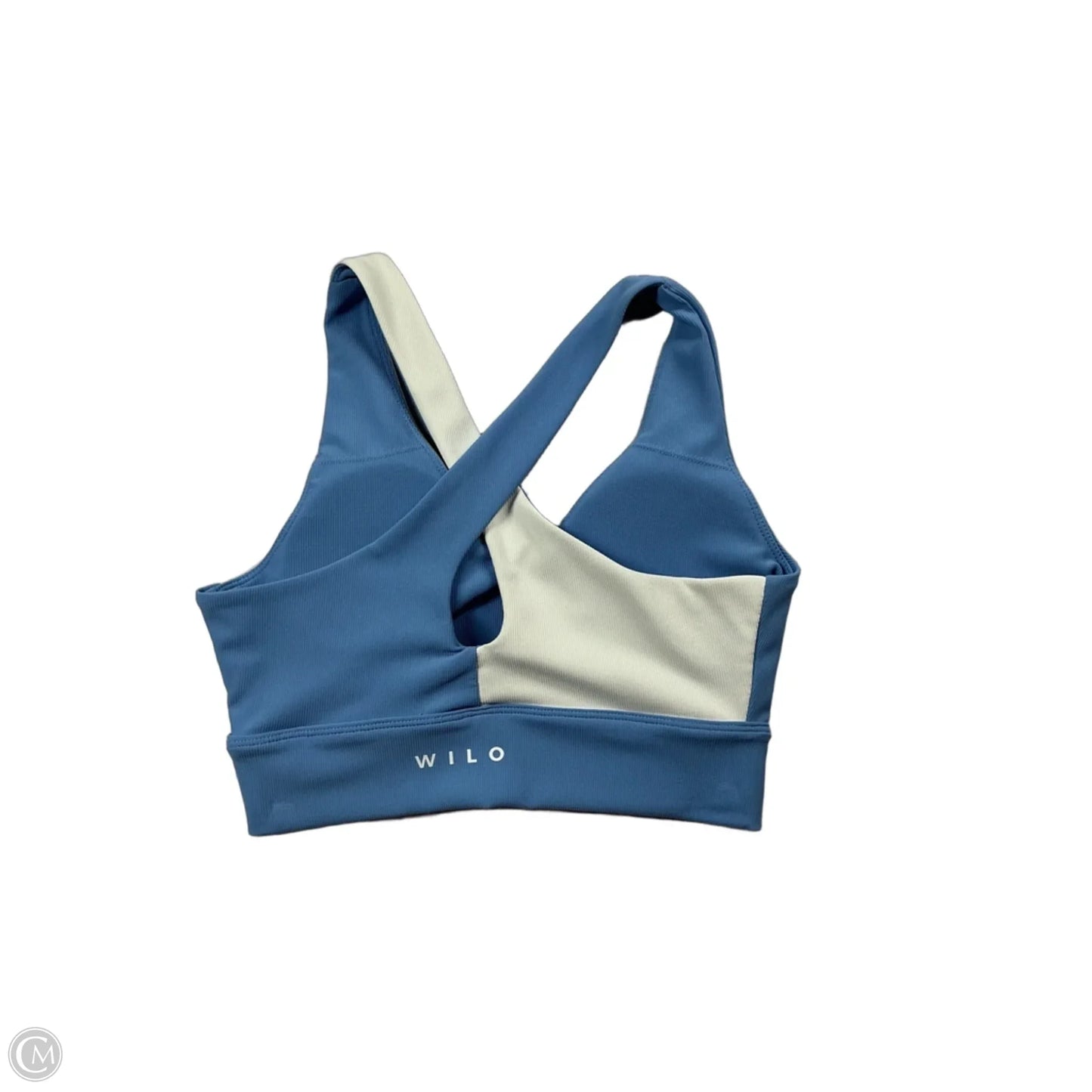 Athletic Bra By Wilo In Blue & White, Size: S