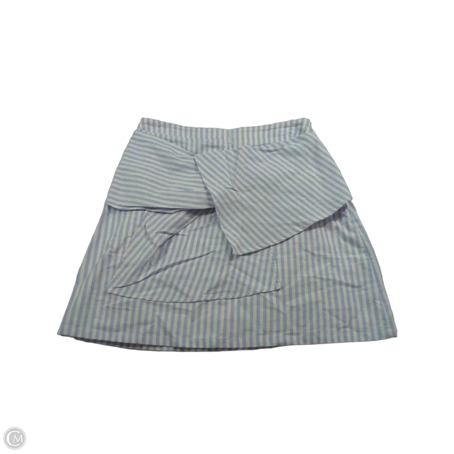 Skirt Mini & Short By Sugar Lips In Blue & White, Size: S