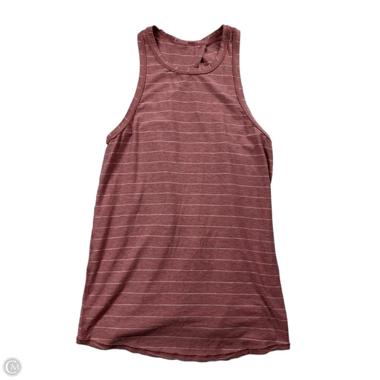Top Sleeveless By Lululemon In Striped Pattern, Size: S