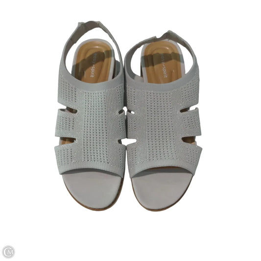 Sandals Flats By Easy Spirit In Silver, Size: 8.5