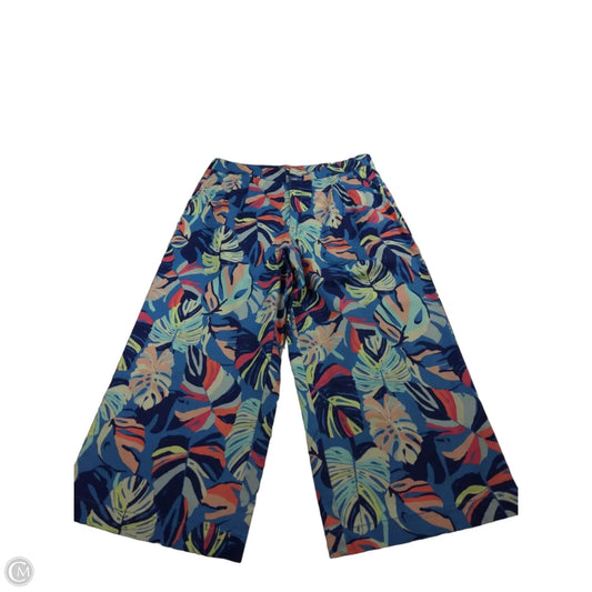 Pants Cropped By Iman Hsn In Tropical Print, Size: 14