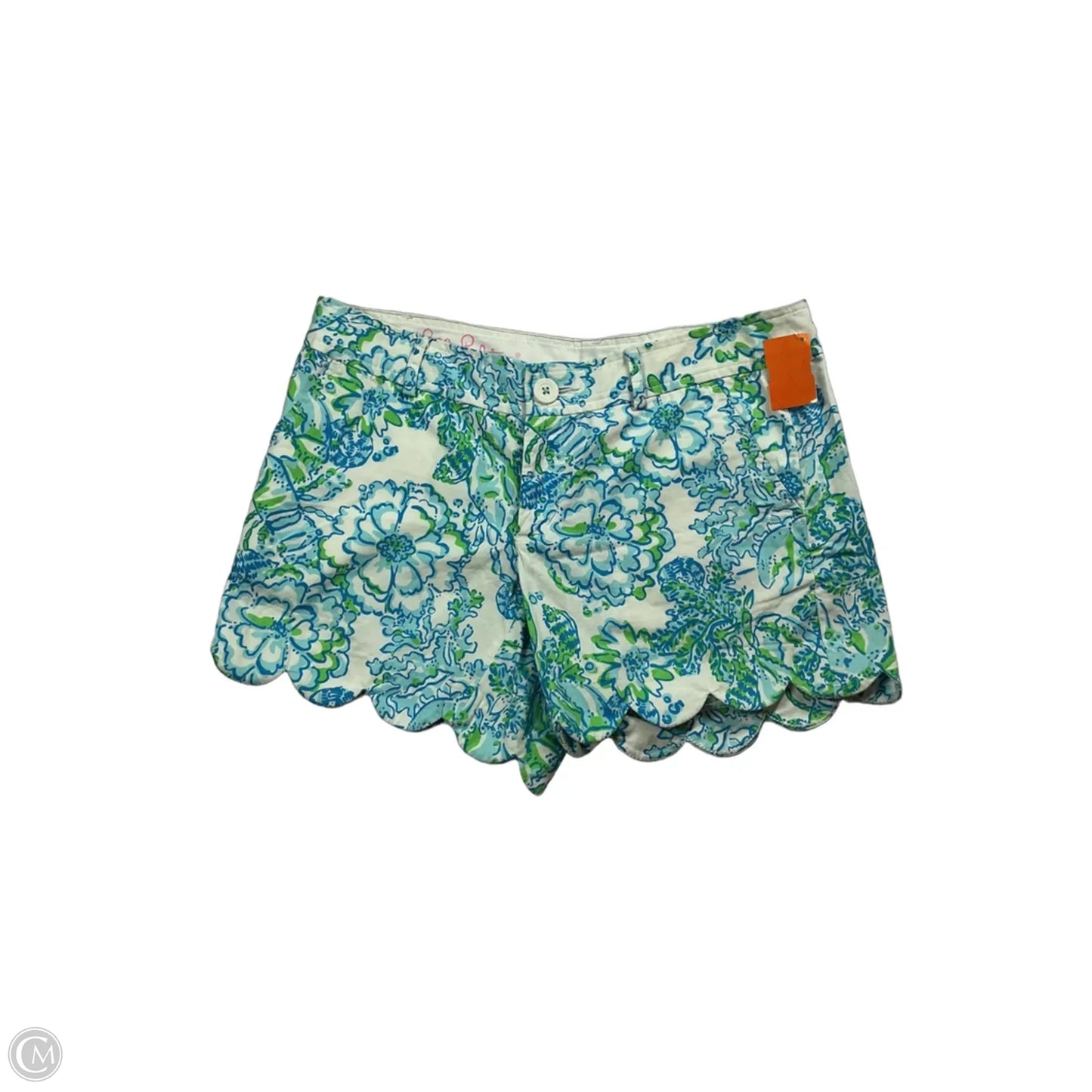 Shorts Designer By Lilly Pulitzer In Blue & Green, Size: 2