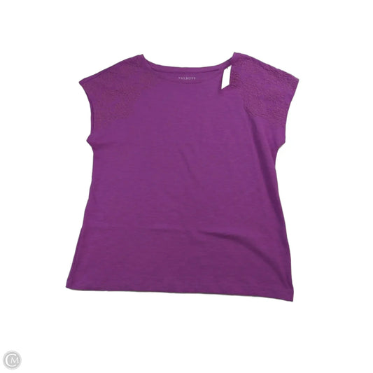 Top Short Sleeve By Talbots In Purple, Size: Xs