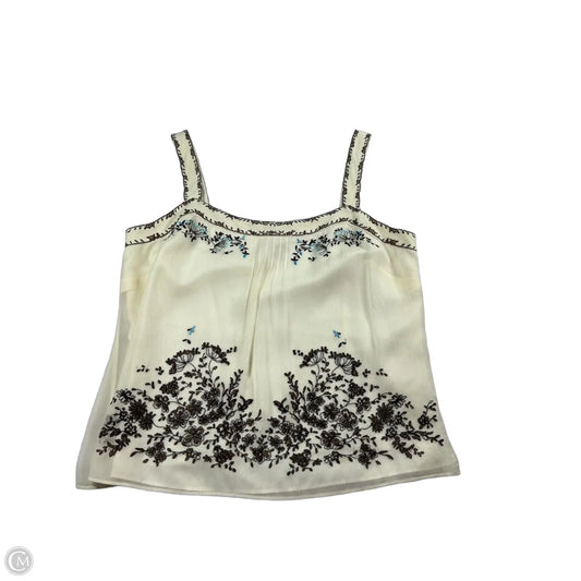 Top Sleeveless By Ann Taylor In Cream, Size: 10p