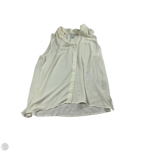 Top Sleeveless By White House Black Market In Cream, Size: L