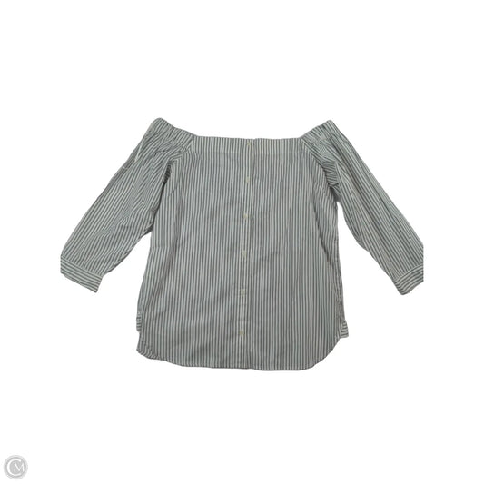 Blouse 3/4 Sleeve By Banana Republic In Striped Pattern, Size: S