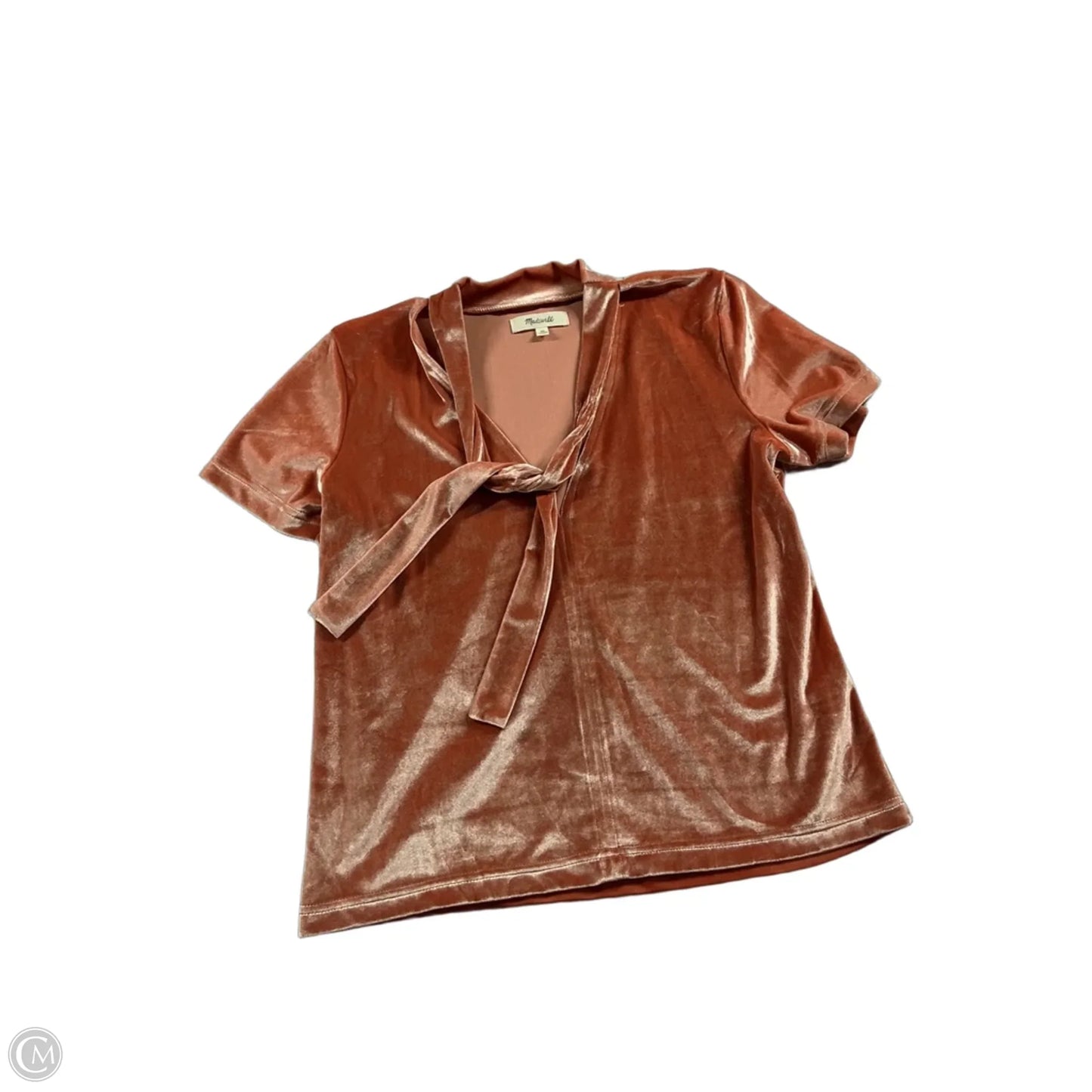 Top Short Sleeve By Madewell In Coral, Size: Xs