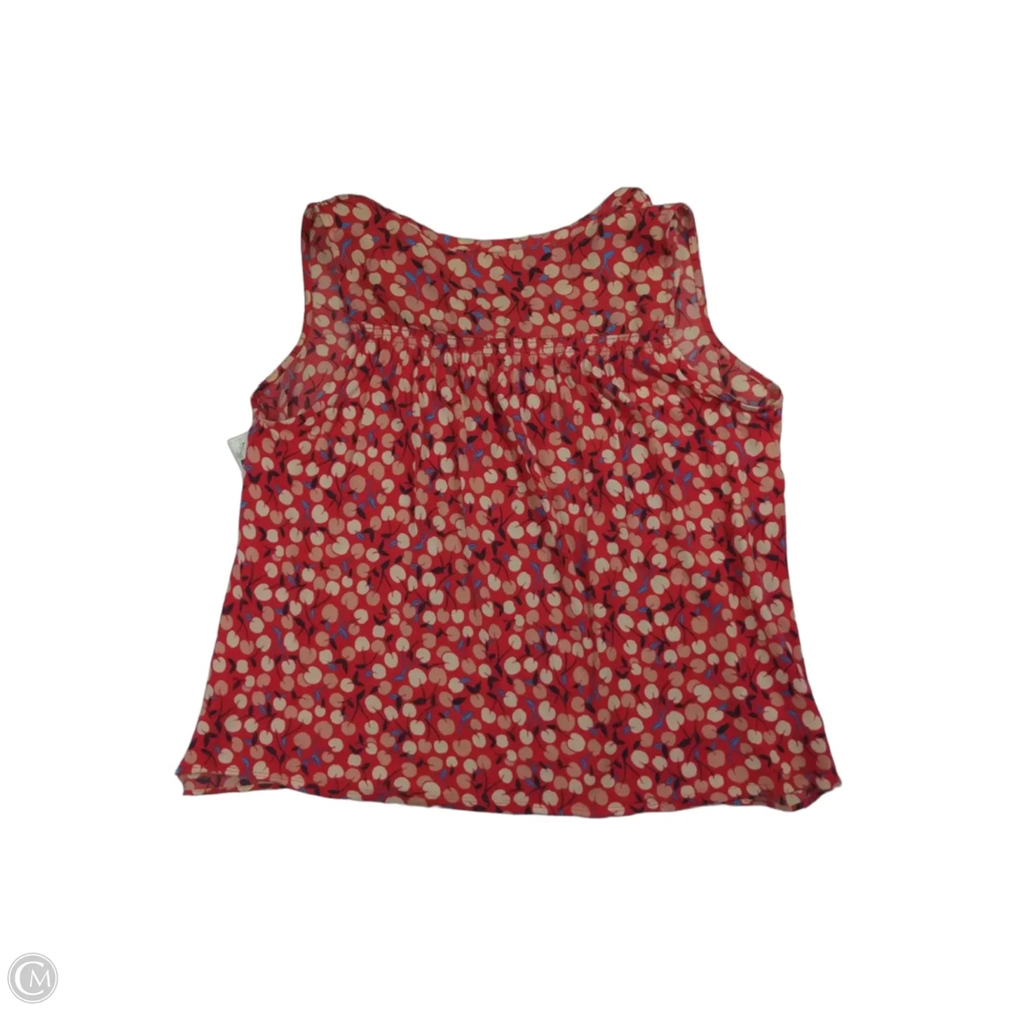 Top Short Sleeve By Loft In Pink & Red, Size: L