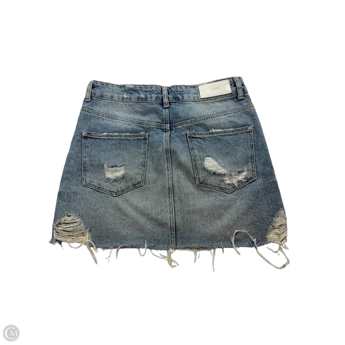 Skirt Mini & Short By Clothes Mentor In Blue Denim, Size: S