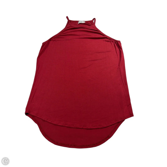 Top Sleeveless By Sherpani In Red, Size: L