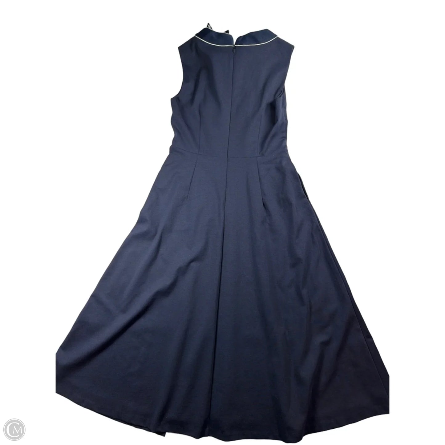 Dress Casual Maxi By Boden In Blue & White, Size: 6