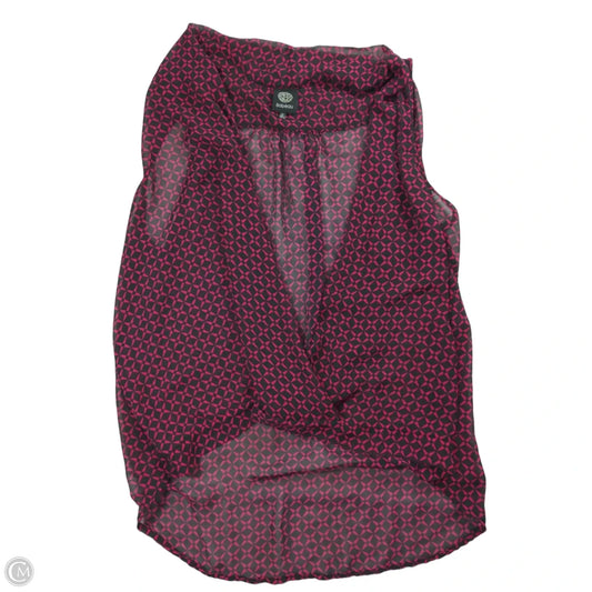 Top Sleeveless By Bobeau In Black & Pink, Size: Xl