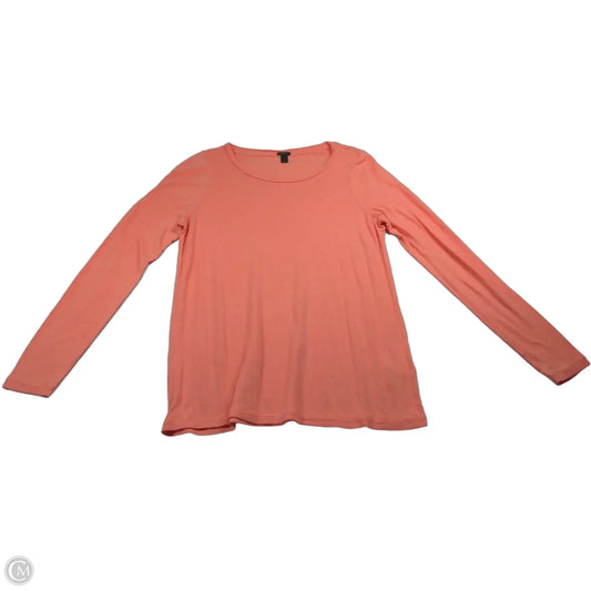 Top Long Sleeve By J. Crew In Coral, Size: S