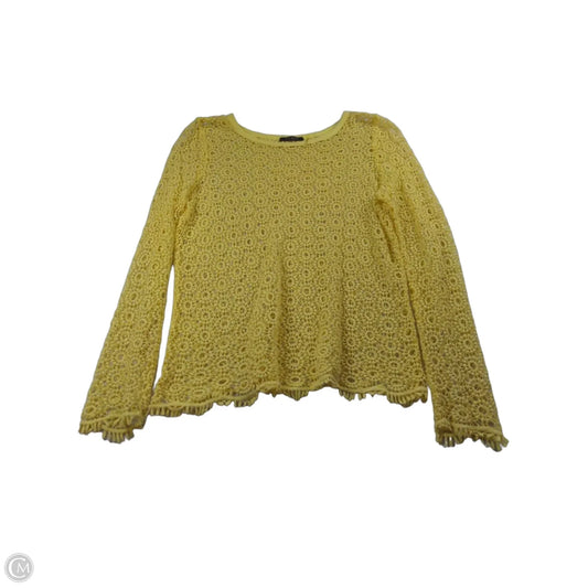 Top Long Sleeve By Cyrus In Yellow, Size: L