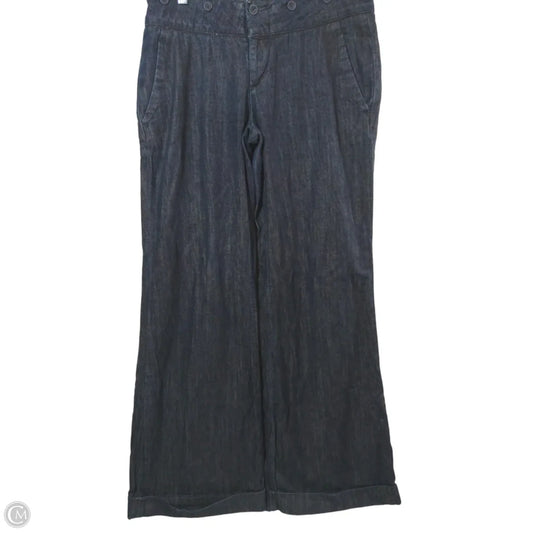 Pants Wide Leg By Banana Republic In Blue Denim, Size: 6