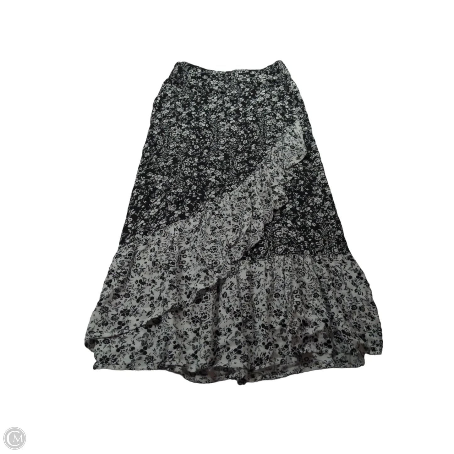 Skirt Maxi By Love Fire In Black & White, Size: Xs