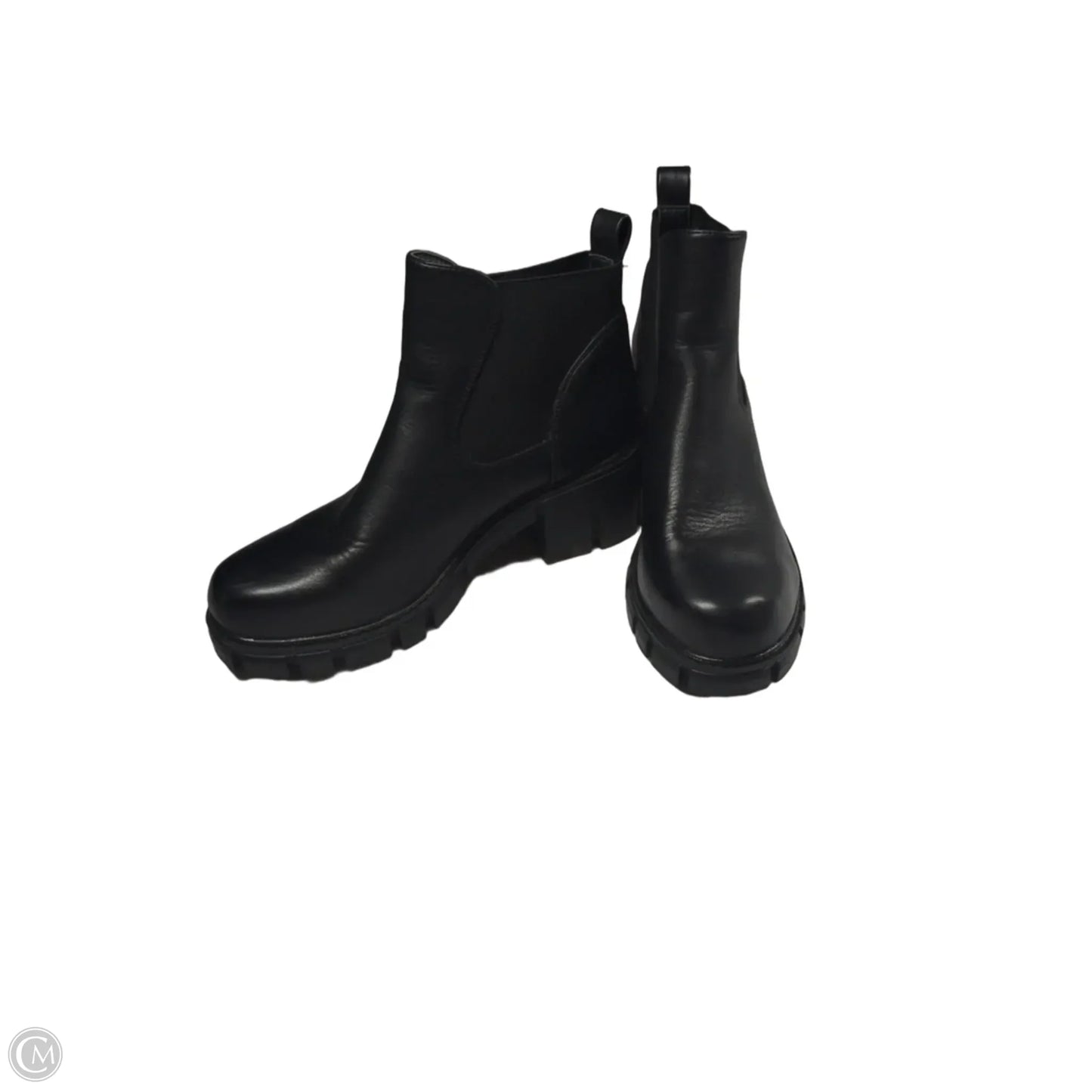 Boots Ankle Heels By Clothes Mentor In Black, Size: 8