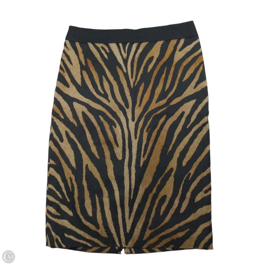 Skirt Midi By White House Black Market In Animal Print, Size: 4