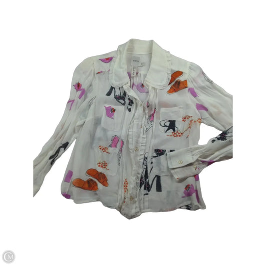 Top Long Sleeve By Maeve In Multi-colored, Size: S