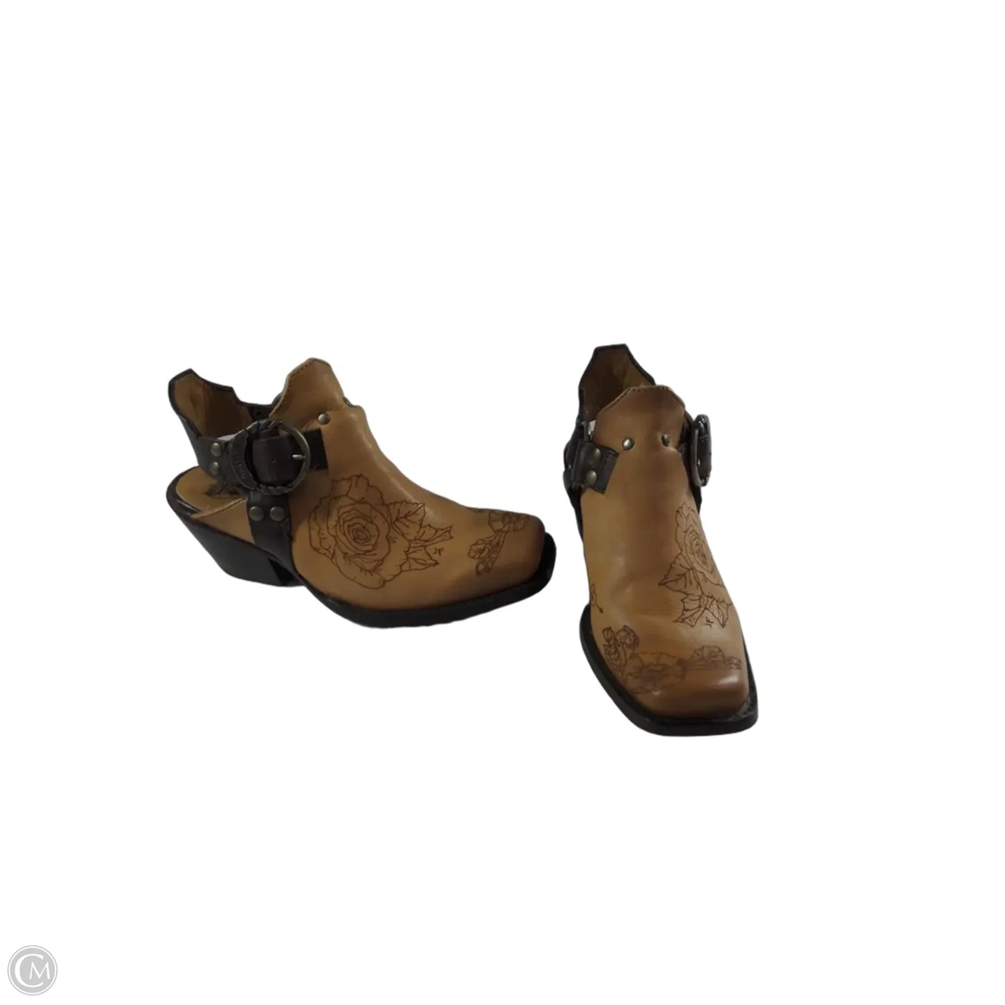 Shoes Heels Block By Clothes Mentor In Brown, Size: 7