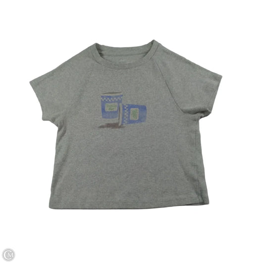 Top Short Sleeve By Aerie In Grey, Size: M