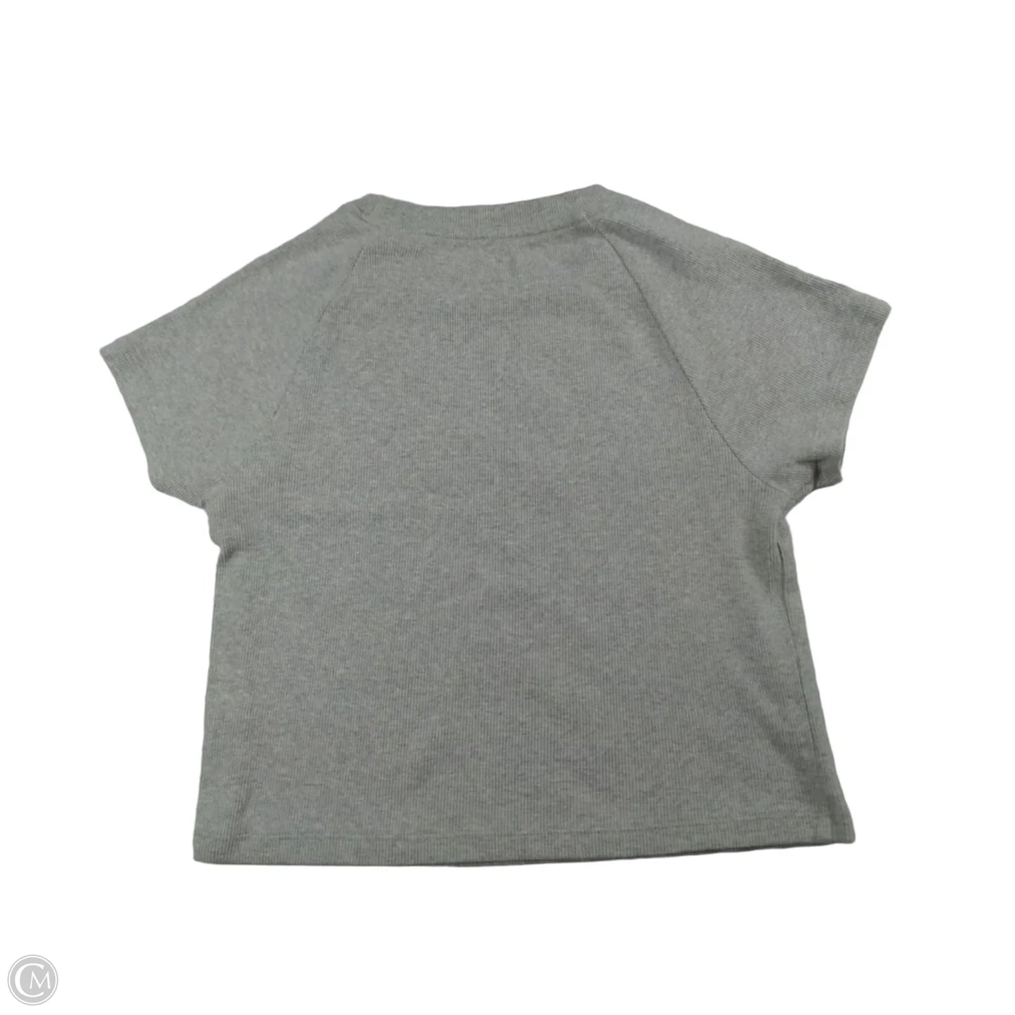 Top Short Sleeve By Aerie In Grey, Size: M