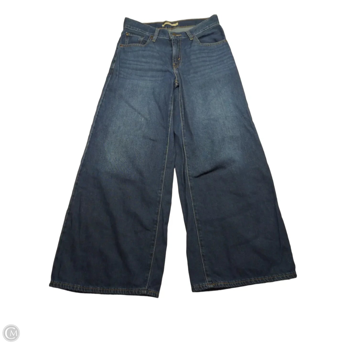Jeans Wide Leg By Levis In Blue, Size: 26