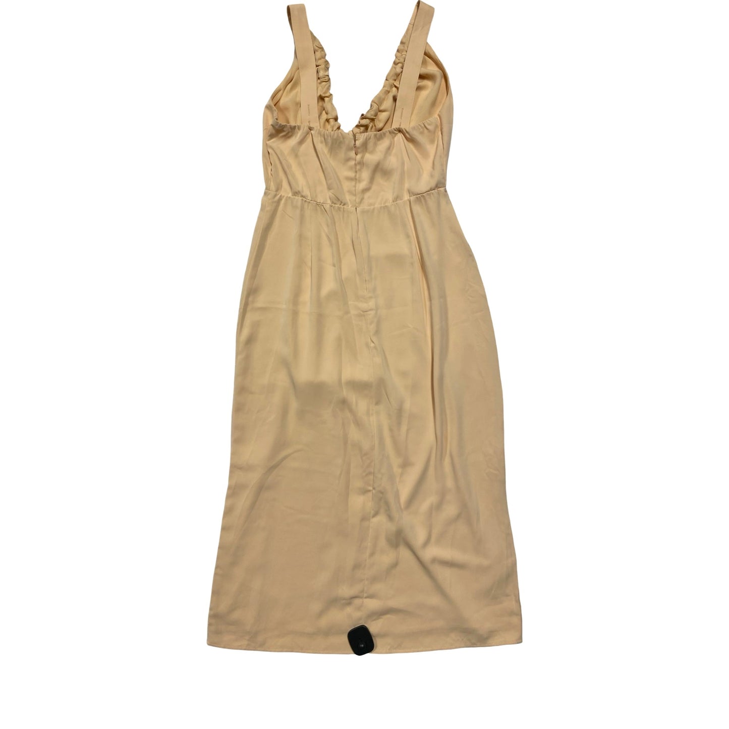 Dress Casual Midi By Abercrombie And Fitch In Yellow, Size:M