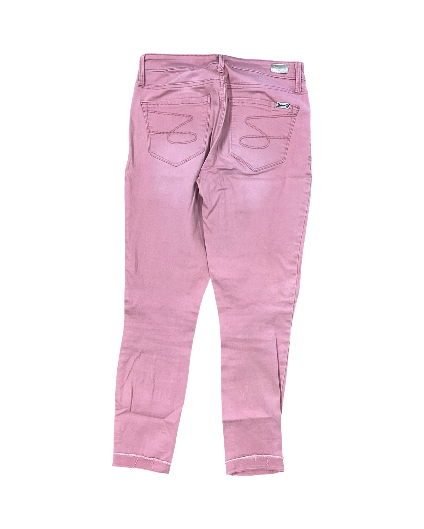 Jeans Skinny By Seven 7 In Pink, Size:4